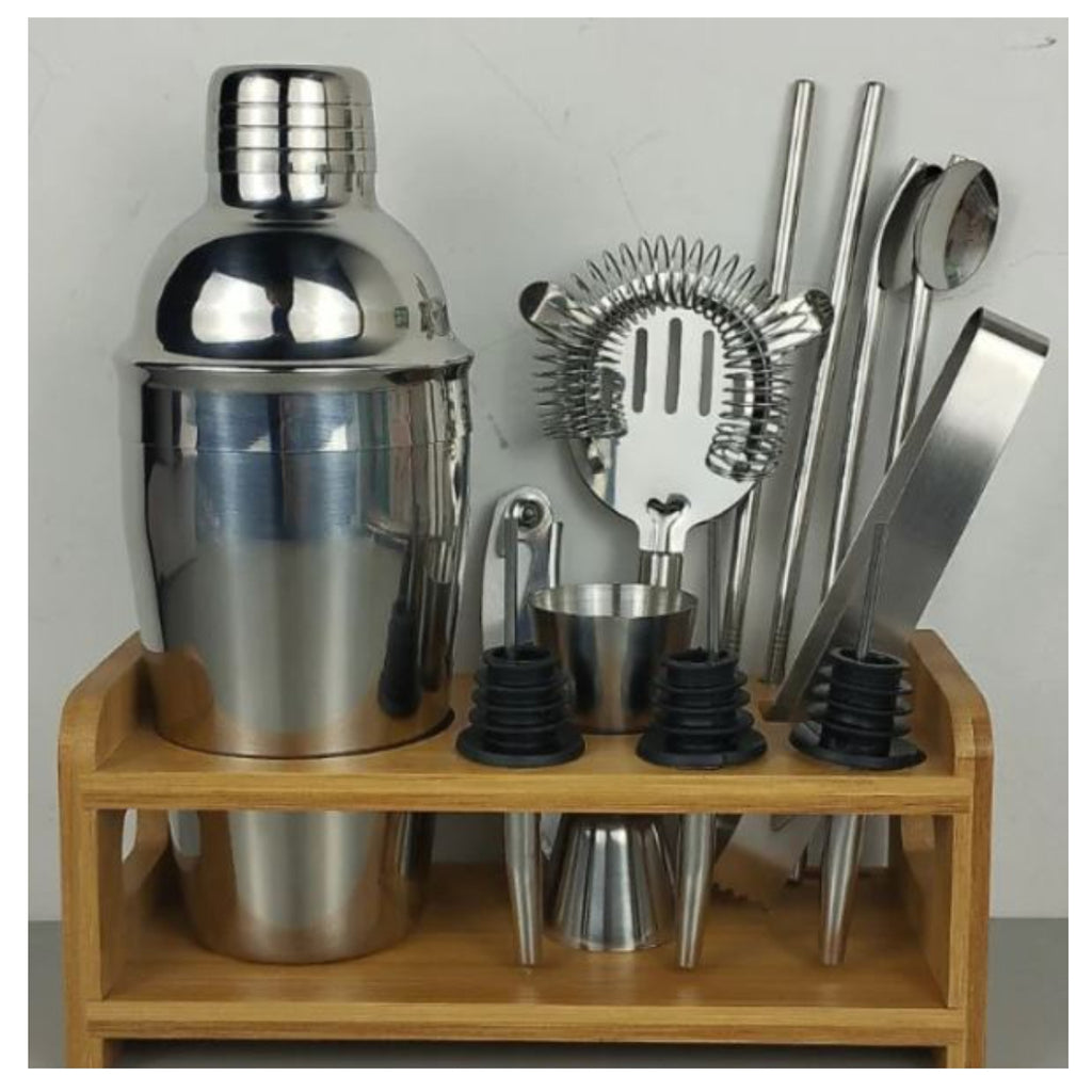 Set De Coctelería 13 pcs Barman Bartender