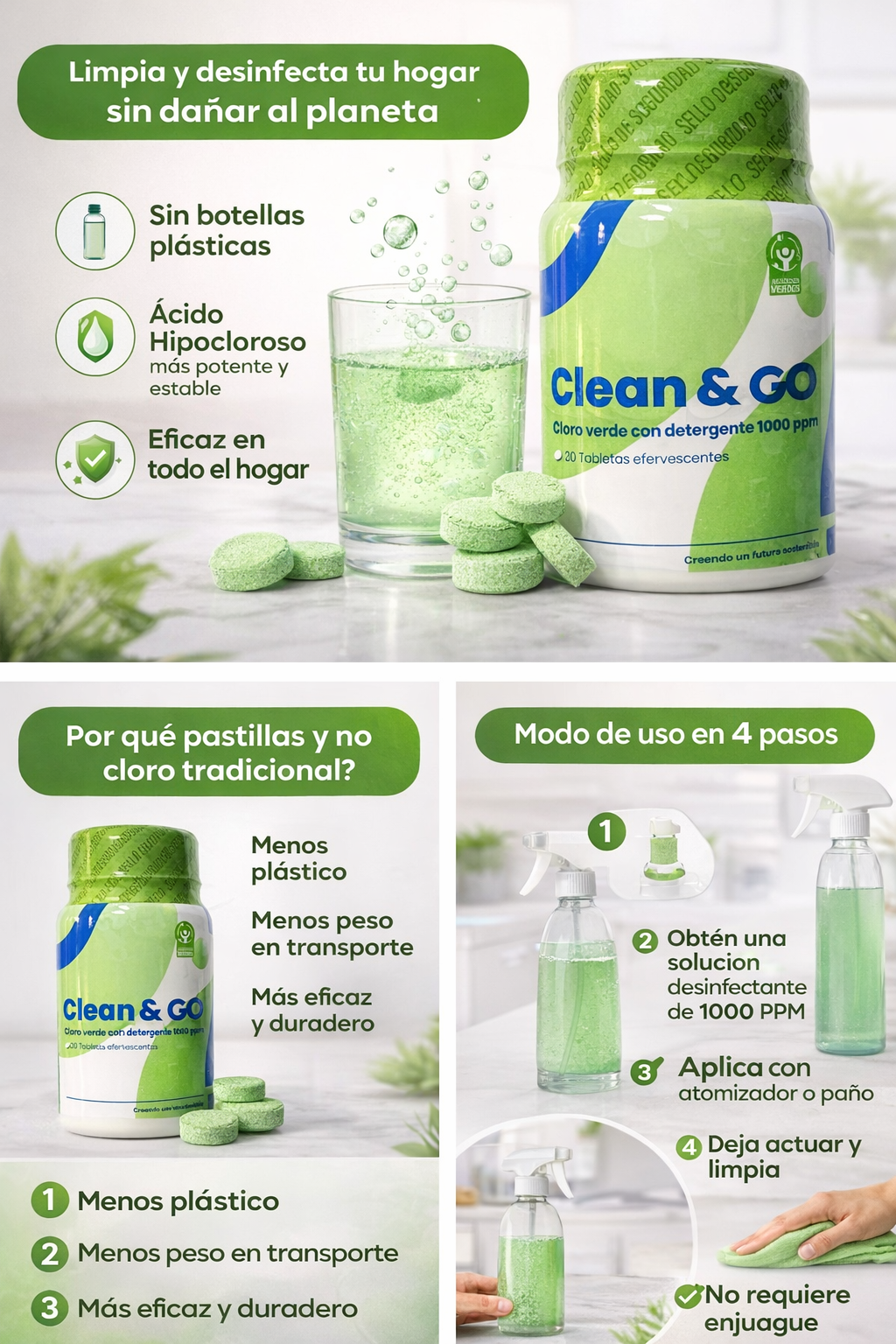 Limpiador Desinfectante Cloro Verde X30