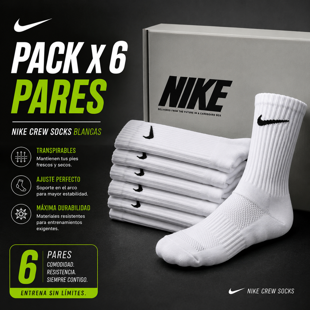 Medias Nike Crew Deportivas Media Caña